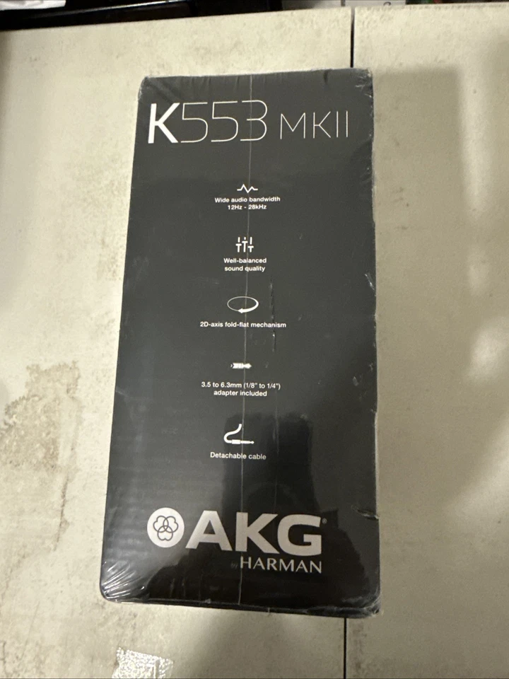 AKG K553 MK2 Closed-back Studio Recording Monitoring Headphones - Black - Image 4 of 4