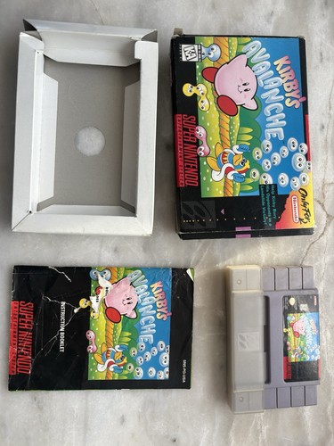 Kirby's Avalanche - Super Nintendo Snes - Complete In Box CIB  - Picture 3 of 7