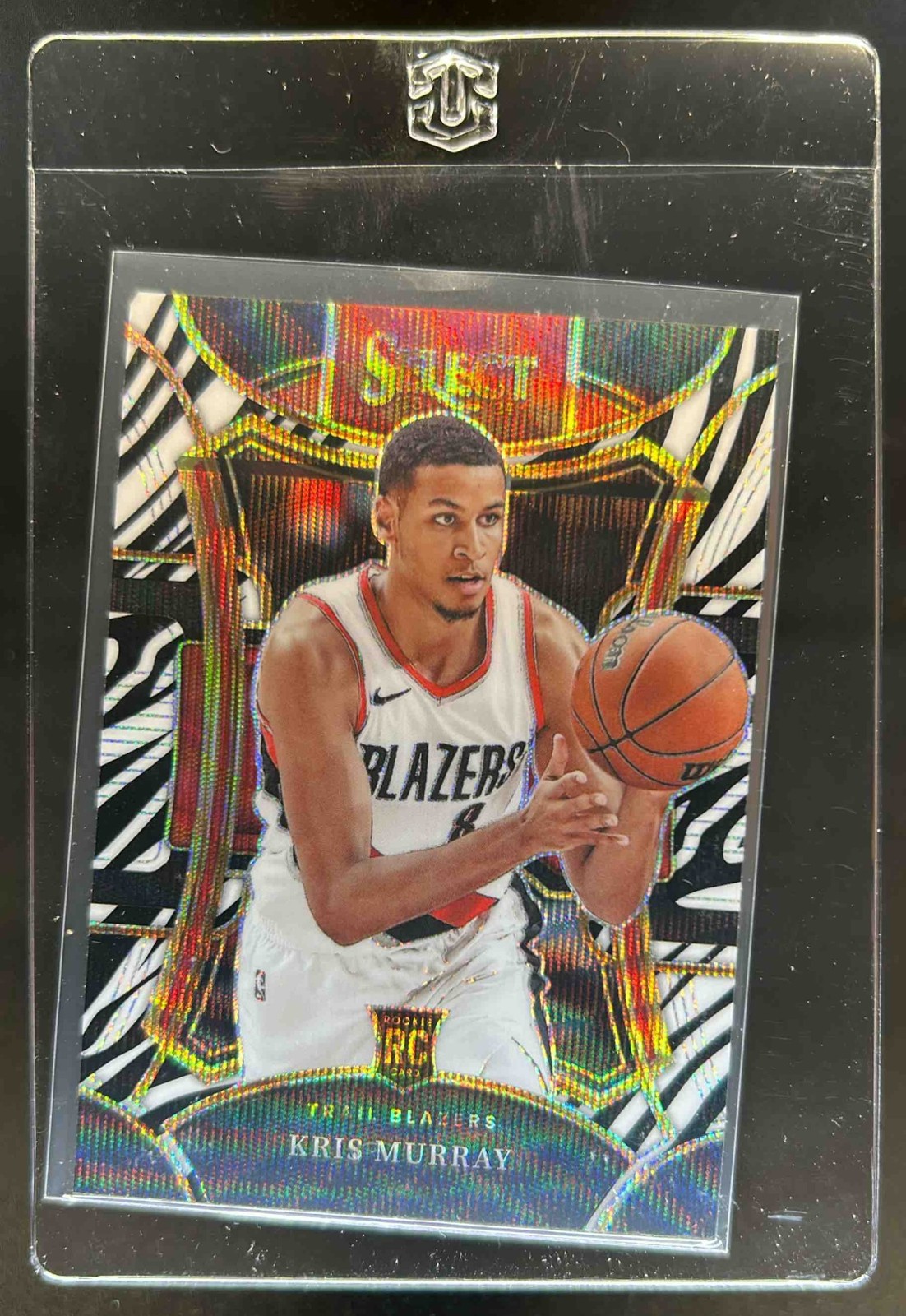 2023-24 Select Kris Murray RC Zebra Prizm SSP Rookie Mezzanine #306