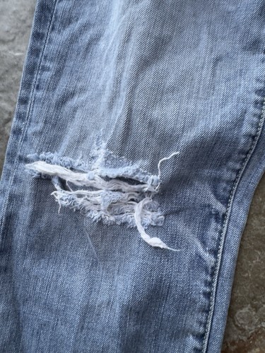 American Eagle Jeans Straight Blau Distressed Taschen Größe 4 Regular - Bild 4 von 13