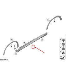 BMW X2 U10 Einstiegsleistenverkleidung rechts 51125A83494 NEU ORIGINAL