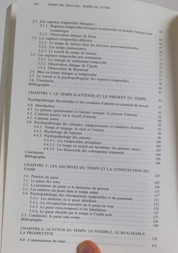 Arbeitszeit, Lebenszeit Sivadon, Fernandez Zoïla 1983 Psychopathologie - Bild 7 von 8
