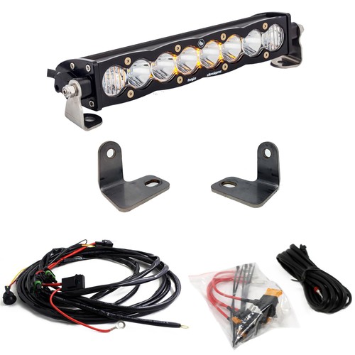 Baja Designs 447073 S8 10 inch LED Light Bar Kit Black for 16-18 Polaris RZR XP - Picture 1 of 11