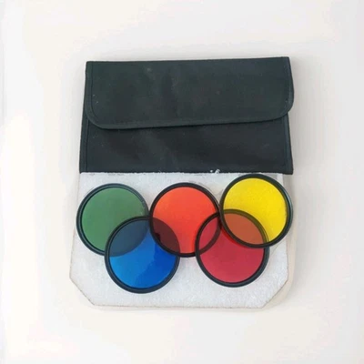 67mm Colour Filter Set Red Orange Yellow Green Blue Fo Black & White Photography - Image 1 of 3