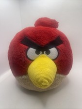Angry Birds Plush Red Bird Toy Stuffed Animal 8" Commonwealth 2010 - No Sound