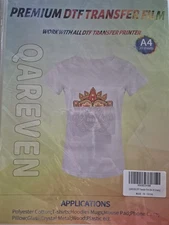 Qareven Premium DTF Transfer Film Matte A4 20 Sheets