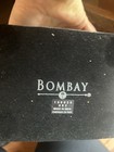 Bombay Co. metal & brass with marble base mantel clock 11" — photo 3