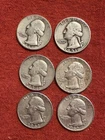 lot 1944, 1951 1954, 1960, 1962, 1962 Silver Quarters