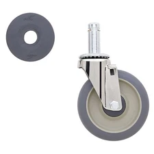 Metro 5MDA Stem Caster 5" Rubber 250lb Load Capacity Swivel