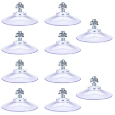 10 Piece Strong Suction Cup with M6 X 14 Thread Screw Clear PVC Heavy Duty Sucti