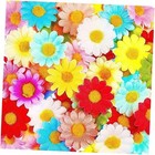 Pieces Faux Daisy Flower Heads for Craft Mini Fabric Daisy 500 Multi Colors