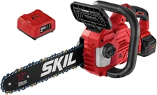 20V Brushless 12’’ Cordless Chainsaw Kit, Tool-Free Tension, Auto-Oil 4.0Ah+Chgr