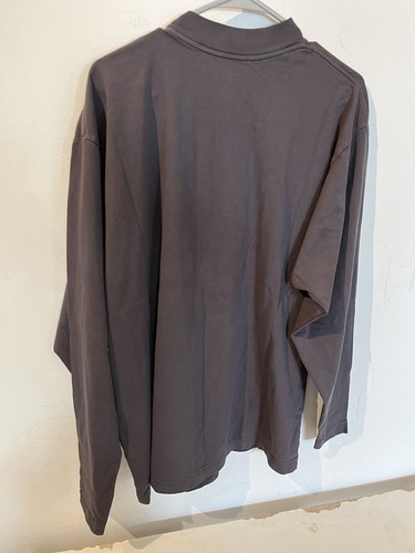 Yeezy x Gap x Balenciaga Heavy Jersey Logo Long Sleeve Dark Grey - Size XS NEW - Picture 10 of 22