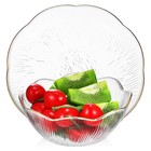 Glass Bowl and Plate Set Transparent Dessert Vegetable Salad Bowl Fruit Plate Ki