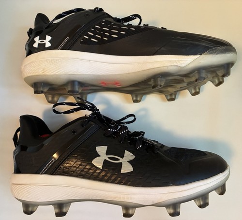 Under Armour Men's Yard Low MT Sz 8 Baseball Cleats 3025591-001 Black - Picture 5 of 12