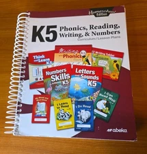 Abeka K5 Phonics, Reading, Writing,& Numbers Homeschool Curriculum/ Lesson Plans