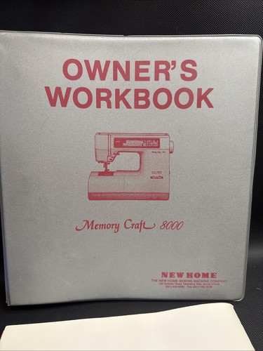 New Home - Janome Memory Craft 8000 Sewing and Embroidery Machine Books - Picture 9 of 14