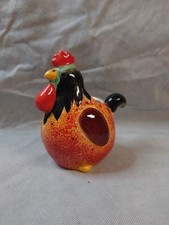 Vintage Ceramic Chicken Portuguese Style. Kitsch Boho Country Kitchen GC