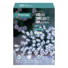 Premier Timelights Battery 400 Multi Action Christmas Tree Lights White G/Cable