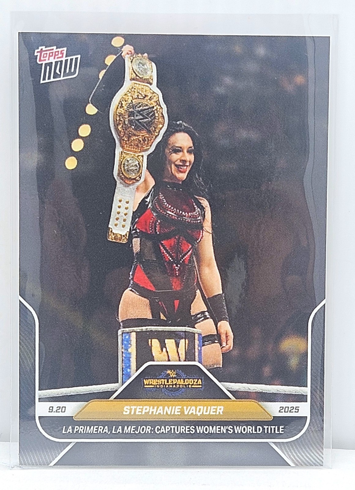 STEPHANIE VAQUER ~ 2025 Topps Now WWE #97 ~ Wrestlepalooza LA PRIMERA LA MEJOR