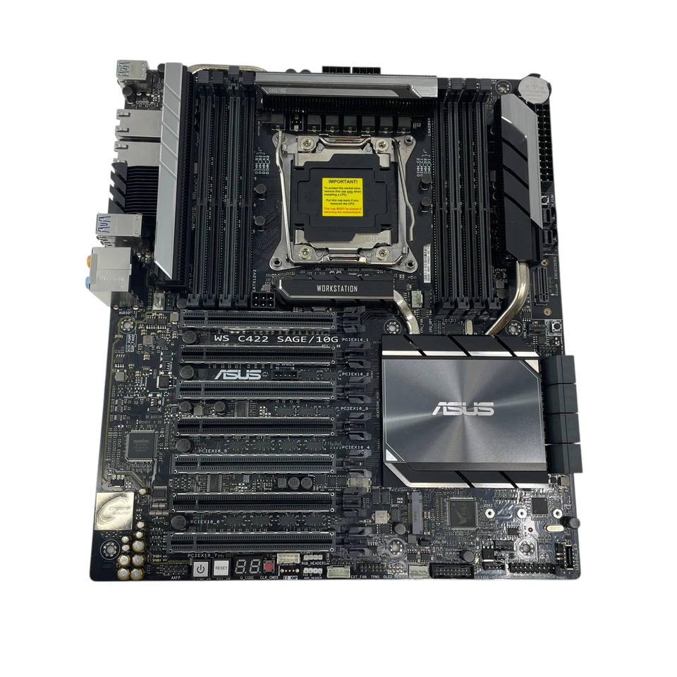 Placa madre ASUS WS C422 SAGE/10G LGA2066 ECC DDR4 M.2 U.2 C422 #U9954 (AR) Foto 3 de 4