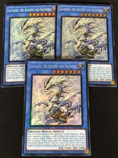 Yugioh Sauravis, The Ancient and Ascended RA02-EN019 1ST Collectors x3 (NM)