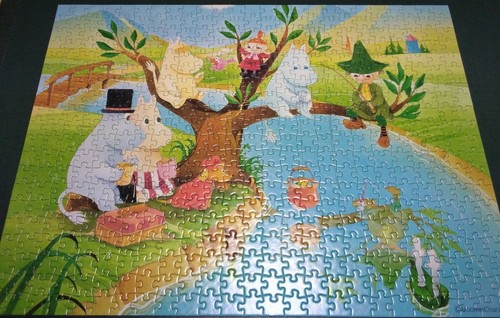 Moomin Picnic on the banks of the river Jigsaw puzzle 500 pieces Used item Road - Picture 6 of 9