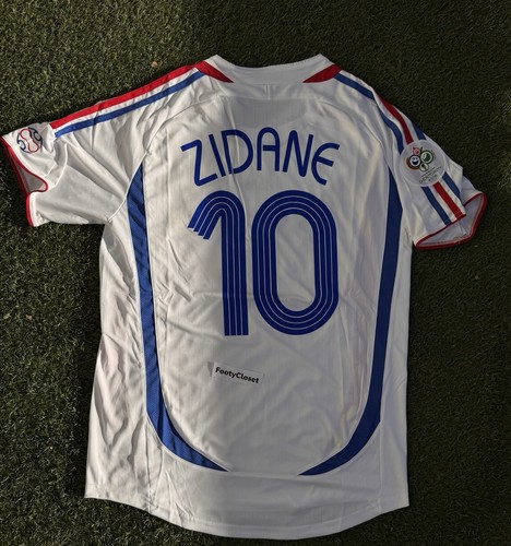 France 2006 World Cup Final Zidane #10 Adidas Soccer Football Jersey Men's