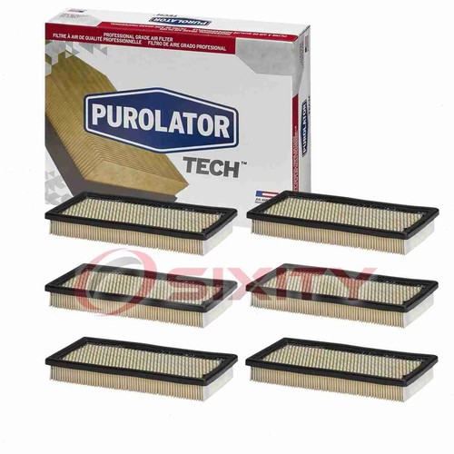 6 pc Purolator TECH TA23465 Air Filters for XA3465 WAF300 WAF1031 WA-3660 wc