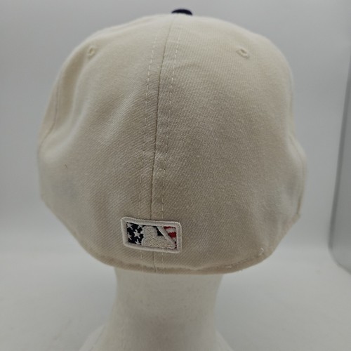 Tampa Bay Rays Hat Cap New Era Fitted 7 1/2 USA Flag Independence Day White Blue - Picture 4 of 7