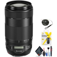 Canon EF 70-300mm f/4-5.6 is II USM Lens for Canon EF Mount + Accessories (Intl