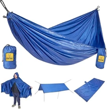 Wise Owl Outfitters Camping Hammock – 500lbs Portable 4 in 1, Navy 
