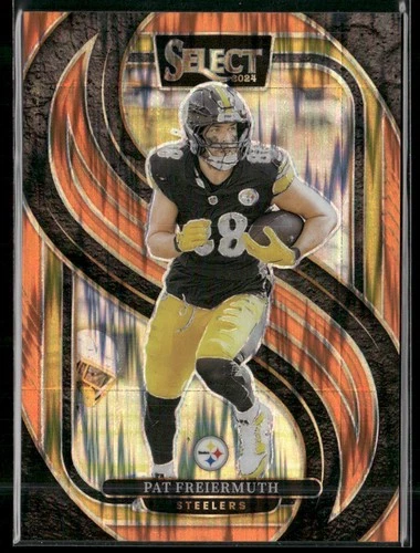 2024 Panini Select #186 Pat Freiermuth Orange Prizm Shock #/399
