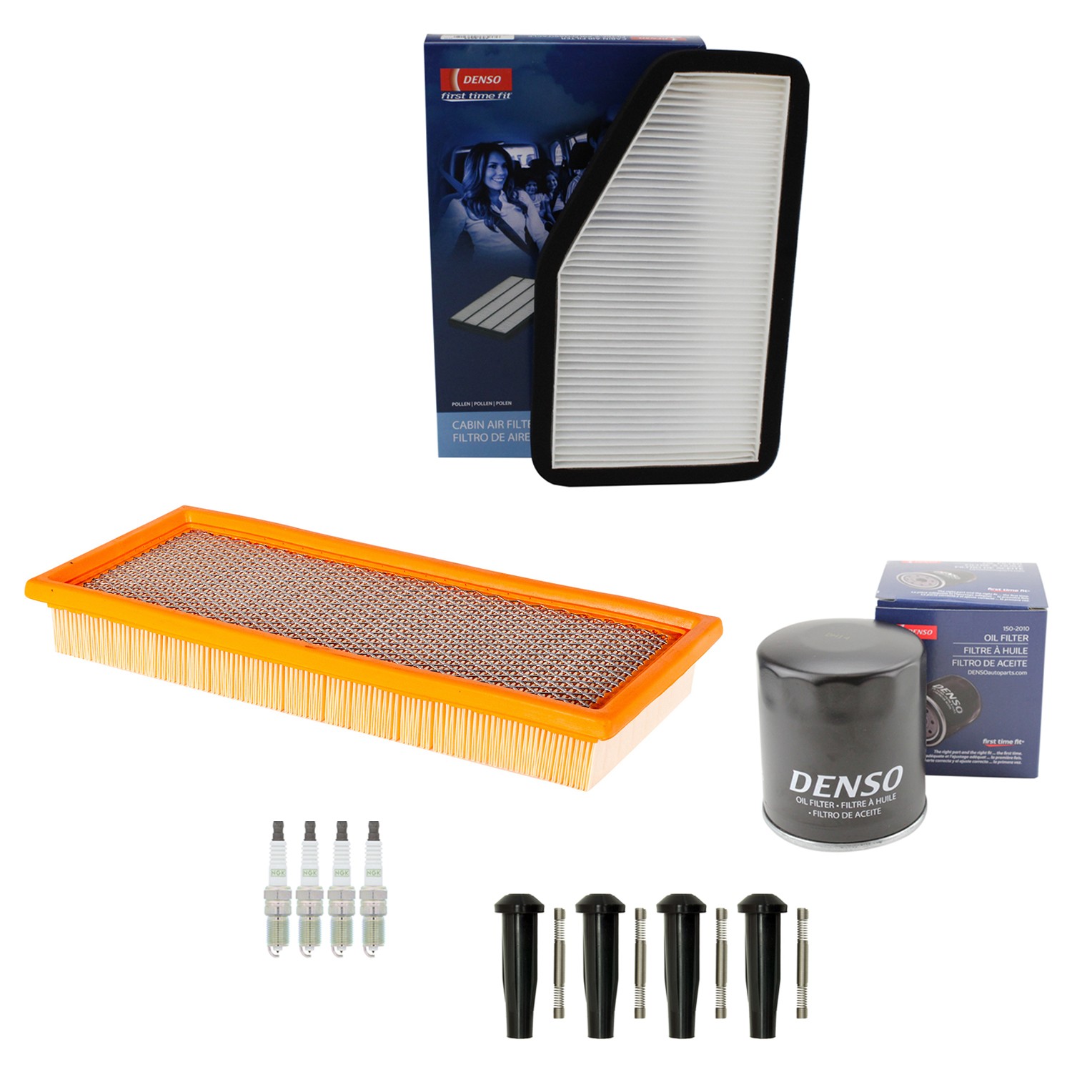 Denso Tune Up Kit NGK 4 Spark Plugs  Boots Kit for Mazda Tribute 2.3L L4 H 2008