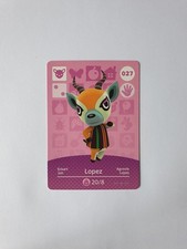 027 Lopez Amiibo Card Series 1 Animal Cros...