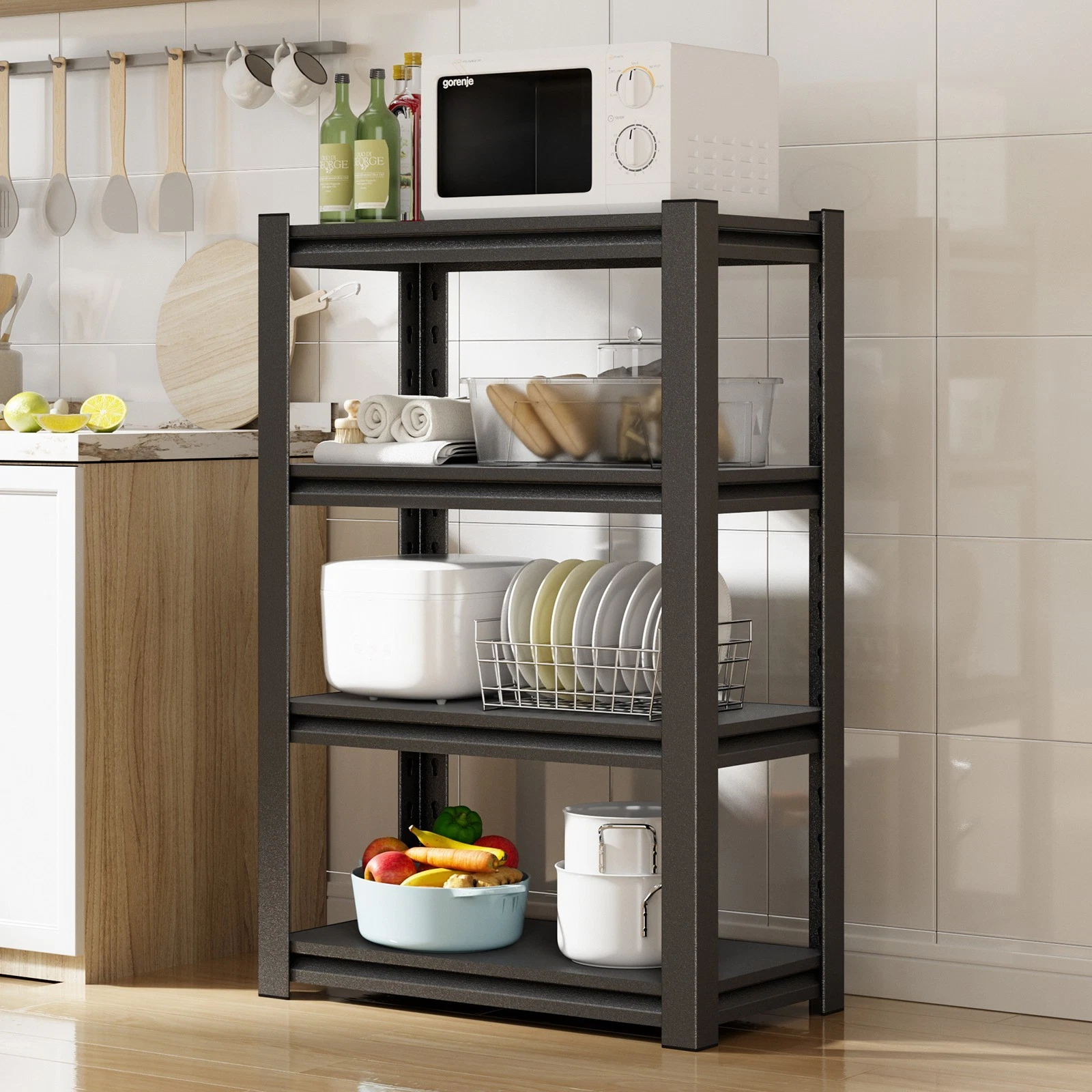 Metal Kitchen Storage Shelves Storage and Organization 1600 LBS Heavy Duty
Opens in a new window or