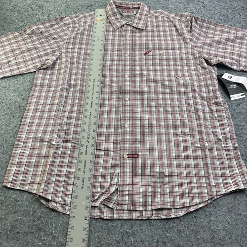Ecko Unltd Shirt Mens XL Red Gray White Plaid Casual Button Up NWT NEW - Picture 4 of 10