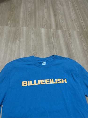 Camiseta Billie Eilish azul manga larga para hombre talla L - Imagen 2 de 3