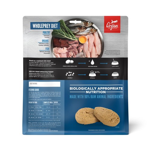 Original Freeze Dried Medallions, Grain Free Dry Dog Food and Topper, WholePr... - Picture 2 of 8