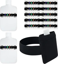 3oz Urine Test Complete Kit, 2 Smaller Translucent Portable Empty Bottle, Hidden