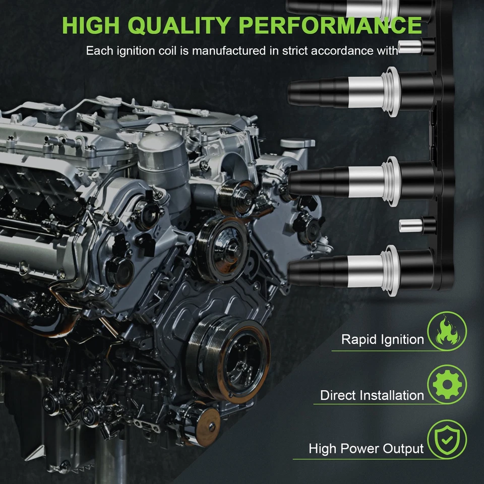 Bobina de encendido y 4 bujías para Chevrolet Sonic 2018 1,4 L L4 Foto 2 de 4