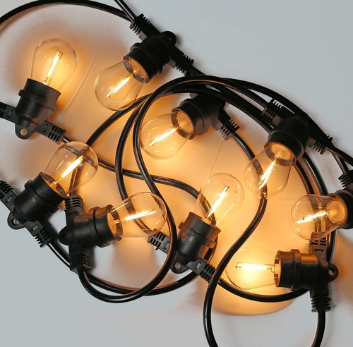 48 Pack S14 LED String Light Bulbs, 1W Shatterproof & Waterproof Outdoor Indo... - Picture 7 of 7