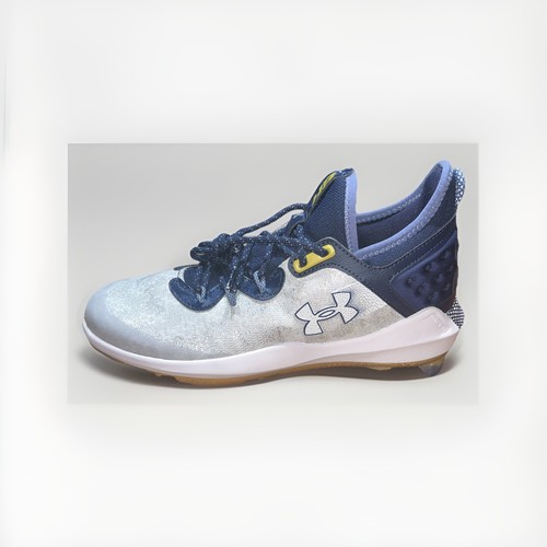Under Armour Cleats Men's 9.5 Blue Gray Harper 8 Baseball Low New - Imagen 2 de 9