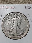 1917-S Reverse Liberty Walking Half Dollar, VG Condition, Strong Full Rims