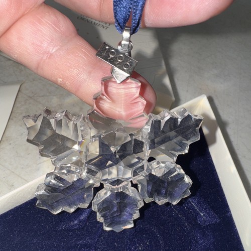 1996 Swarovski Kristall 3" Annual Christmas Holiday Ornament Box Zertifikat 206197 - Bild 4 von 4