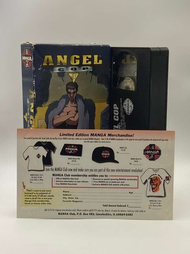 Angel Cop Anime VHS Set Complete Collection (6 Vols., 1996) DUB — Vintage Manga - Imagen 8 de 17