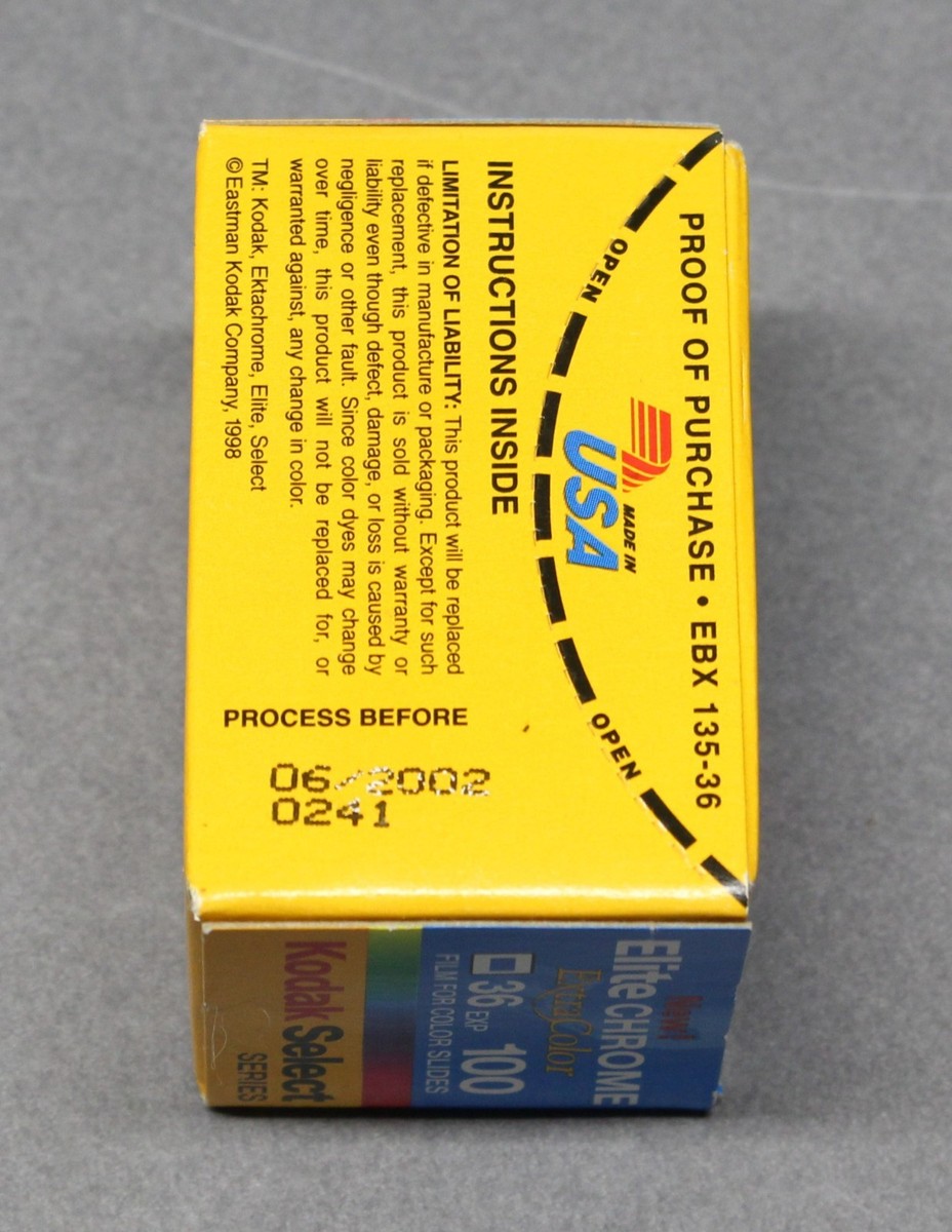 Kodak Elite Chrome 100 35mm Slide Film & Fujichrome 64T Type iI