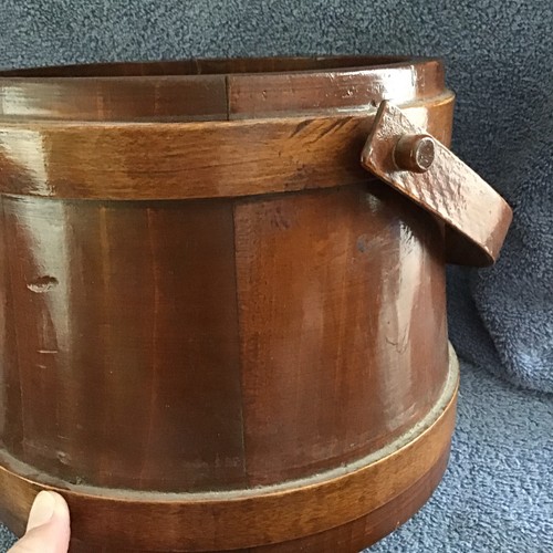 Hermoso cubo de madera de colección mango de tapa de azúcar de abeto - Imagen 3 de 15