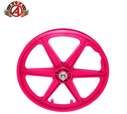 ALTA 20" GT Style 6-Spoke Mag Rims–Plastic BMX Wheel Front or Freewheel 3/8 Axle - Picture 19 of 34