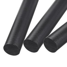 ABS Plastic Rod Round Solid Bar 35 mm x 200 mm Black for DIY Model Material A...